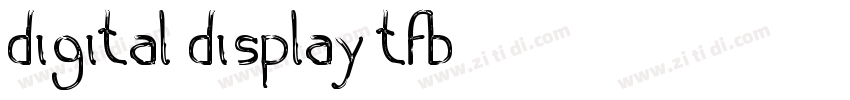 digital display tfb字体转换